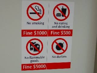 No Durians !