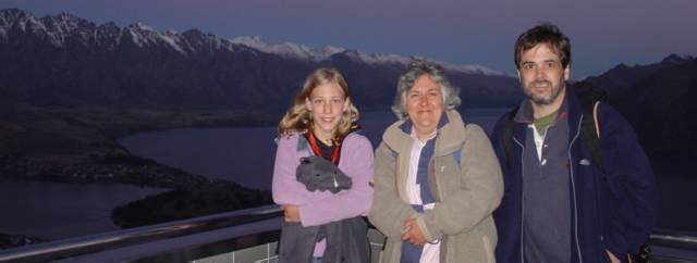 In front of the lake at Queenstown